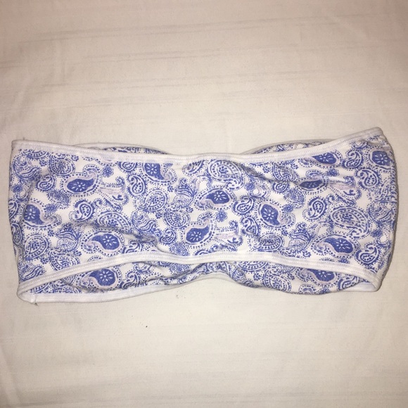Nordstrom BP Cotton Lightly Padded Bandeau M/L - Picture 2 of 4